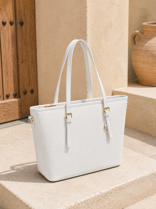 Shopper "City Chic" - Light Grey / Large