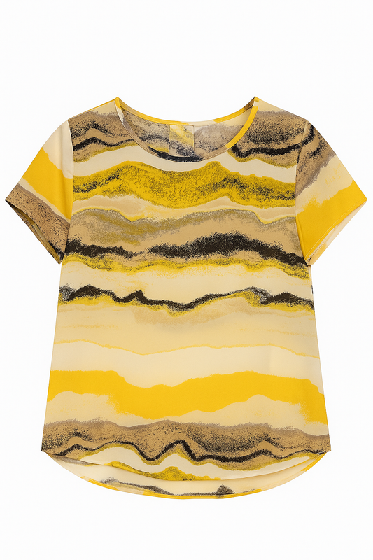 Soyaconcept Kurz-Arm Bluse YELLOW