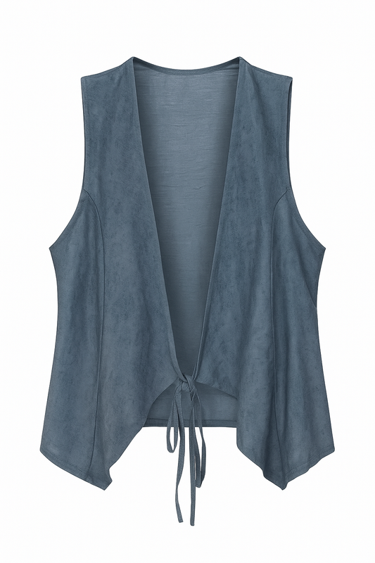 Leichte Onesize Weste in Stahlblau