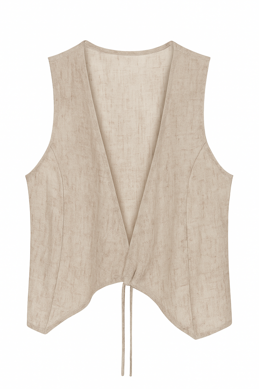 Leichte Onesize Weste in Cremé