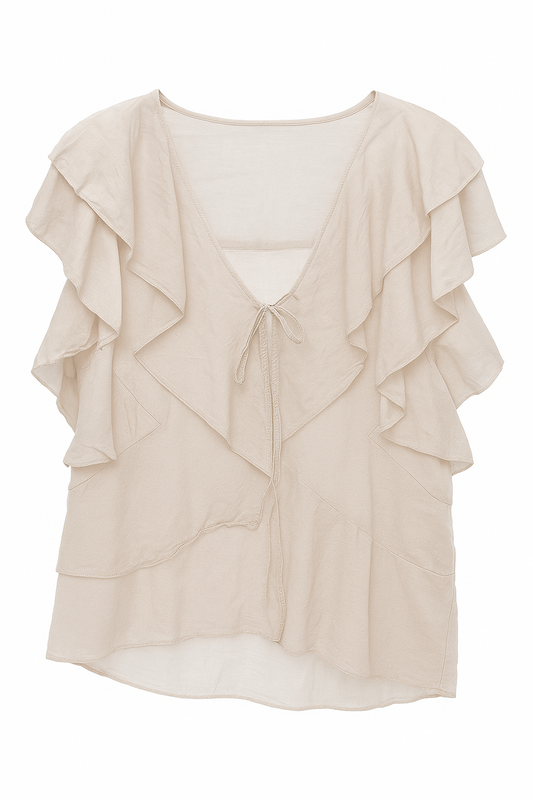 Leichte Sommerbluse "STELLA" in Cremé