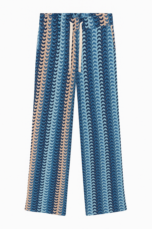 Stylische Kofferhose "ZIK ZAK" BLUE