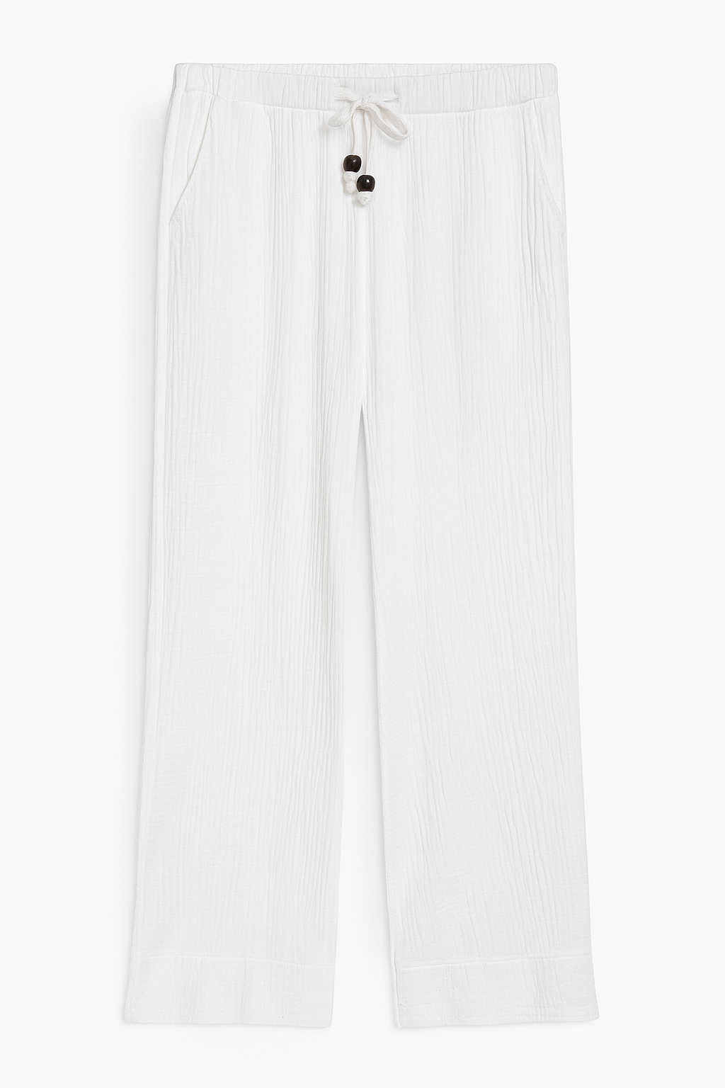 Sommerliche MUSSELIN HOSE "FLORENCE" in Weiss