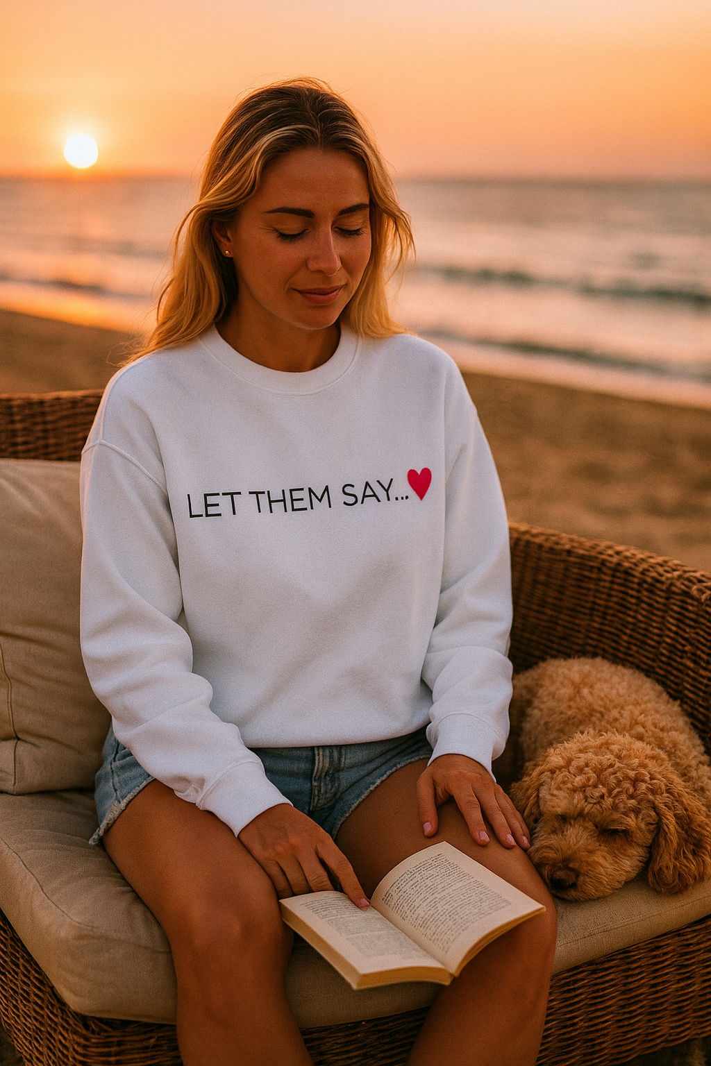 KIRSTEN PERSÖNLICH Sweatshirt "LET THEM SAY"