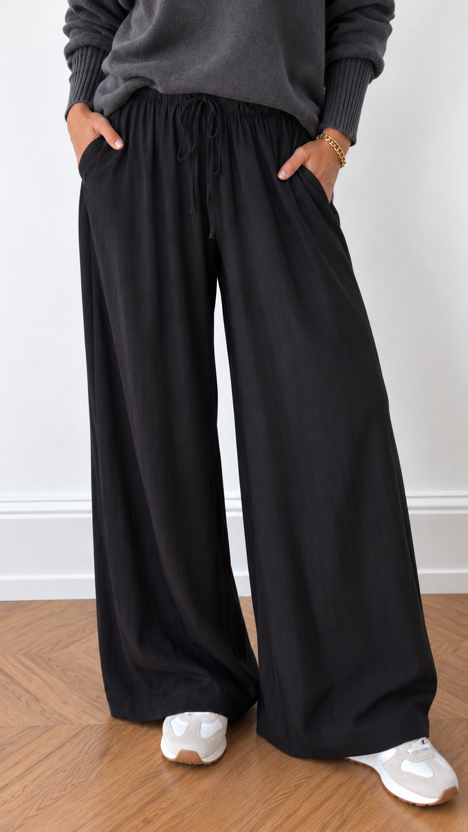 Palazzo Hose "Luna" in Schwarz