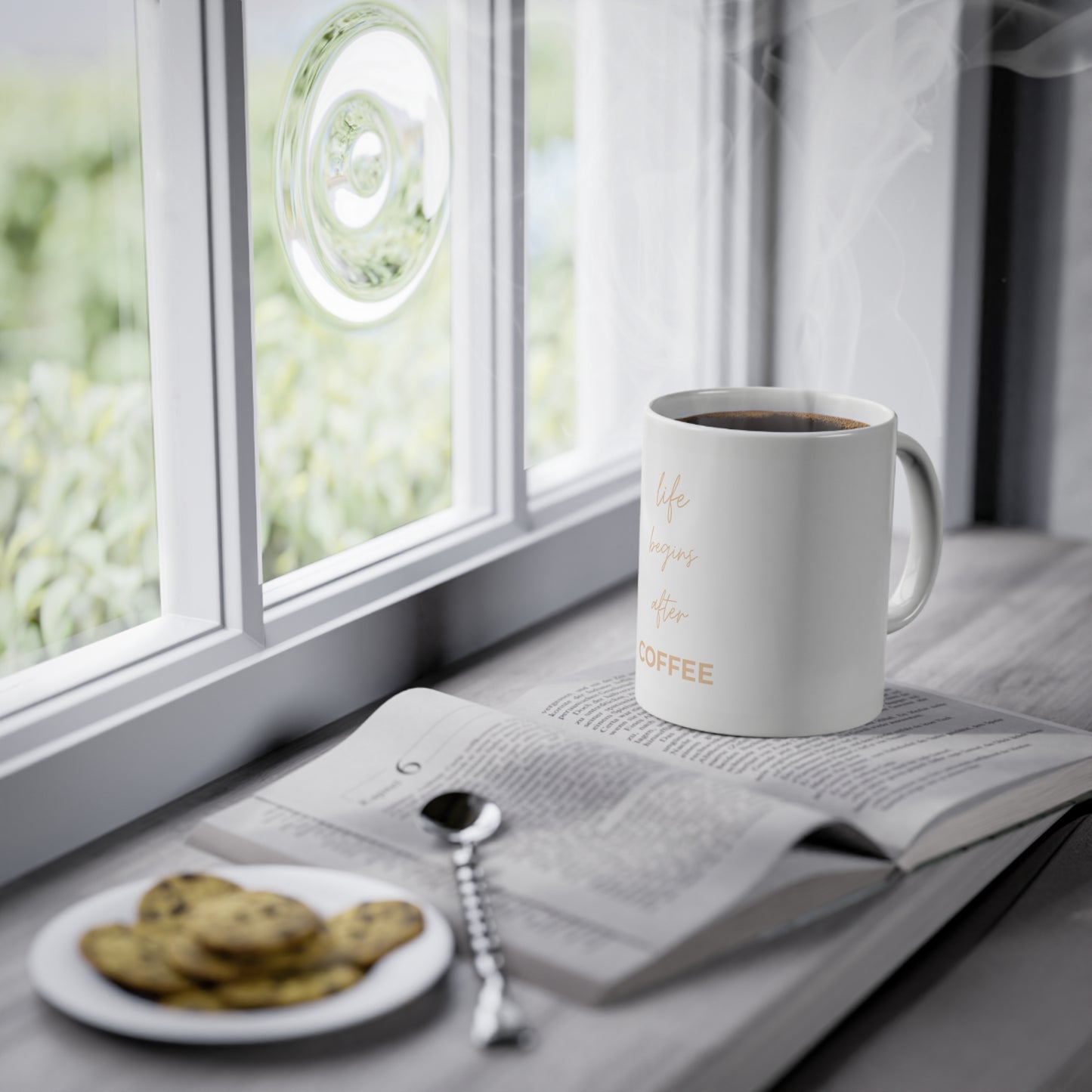 KIRSTEN PERSÖNLICH Tasse "life begins..."