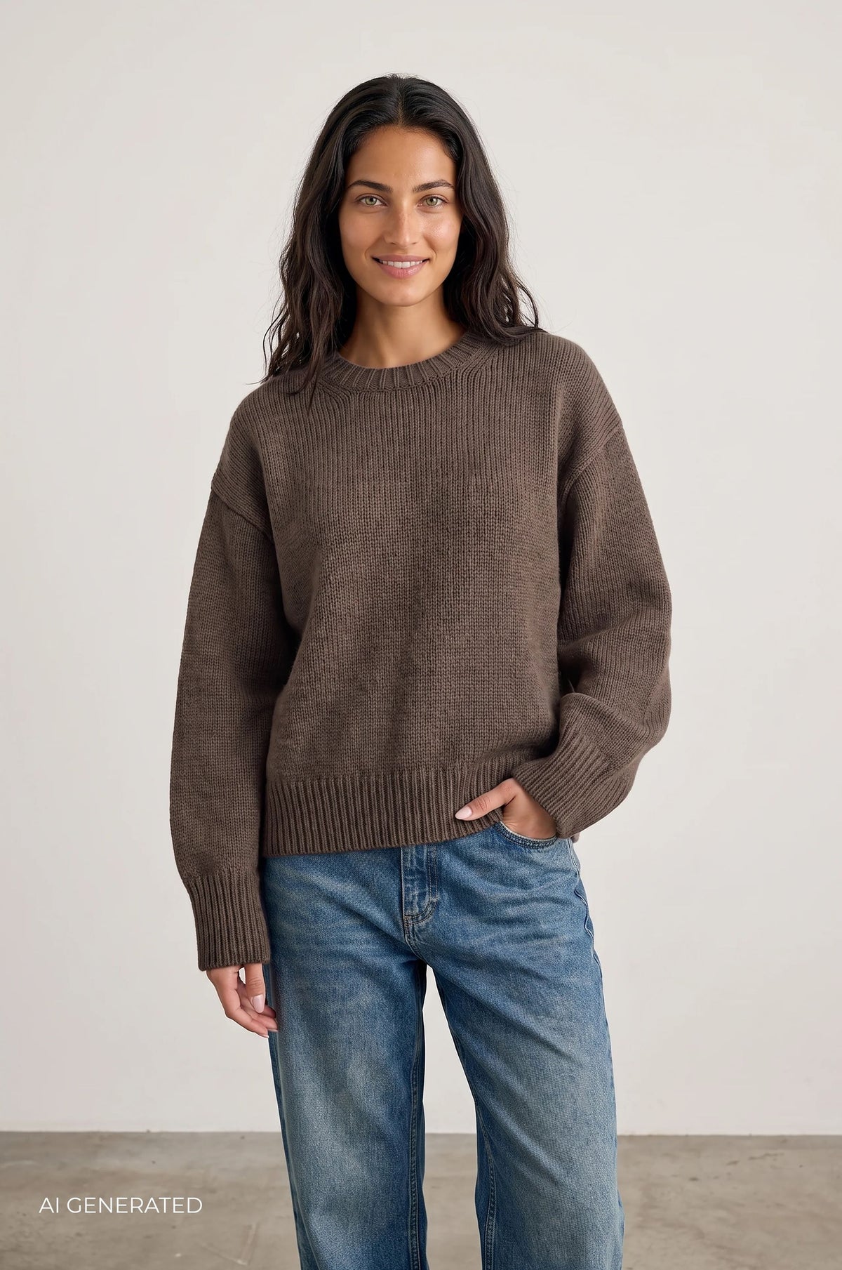 LR-PERLE 1 Pullover Braun