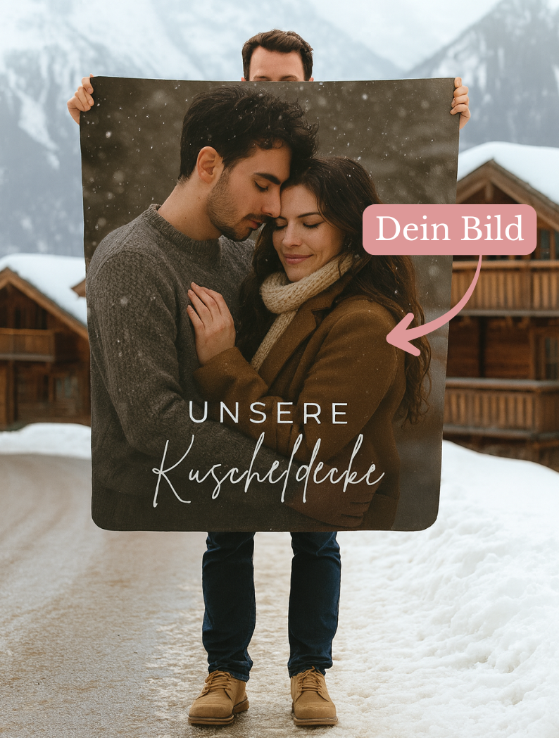 KIRSTEN PERSÖNLICH Decke "Unsere Kuscheldecke", ladet Euer Bild hoch!