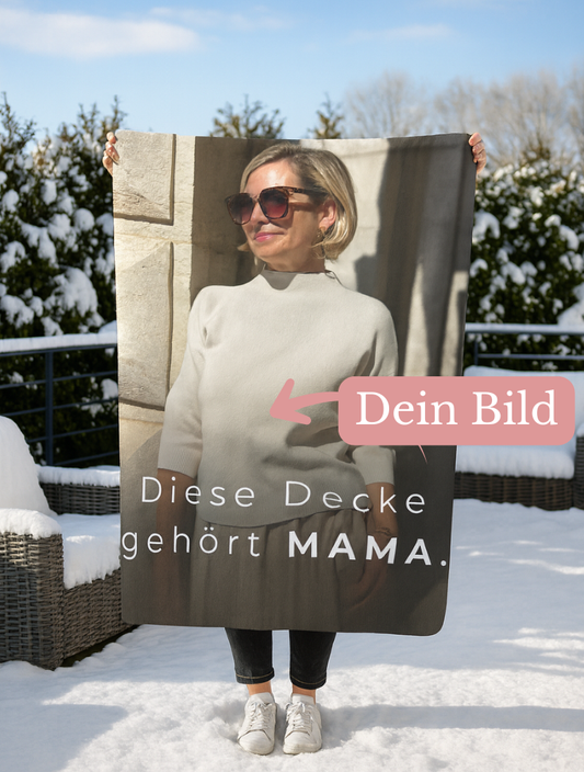 KIRSTEN PERSÖNLICH Decke "MAMA.", lade Dein Bild hoch!