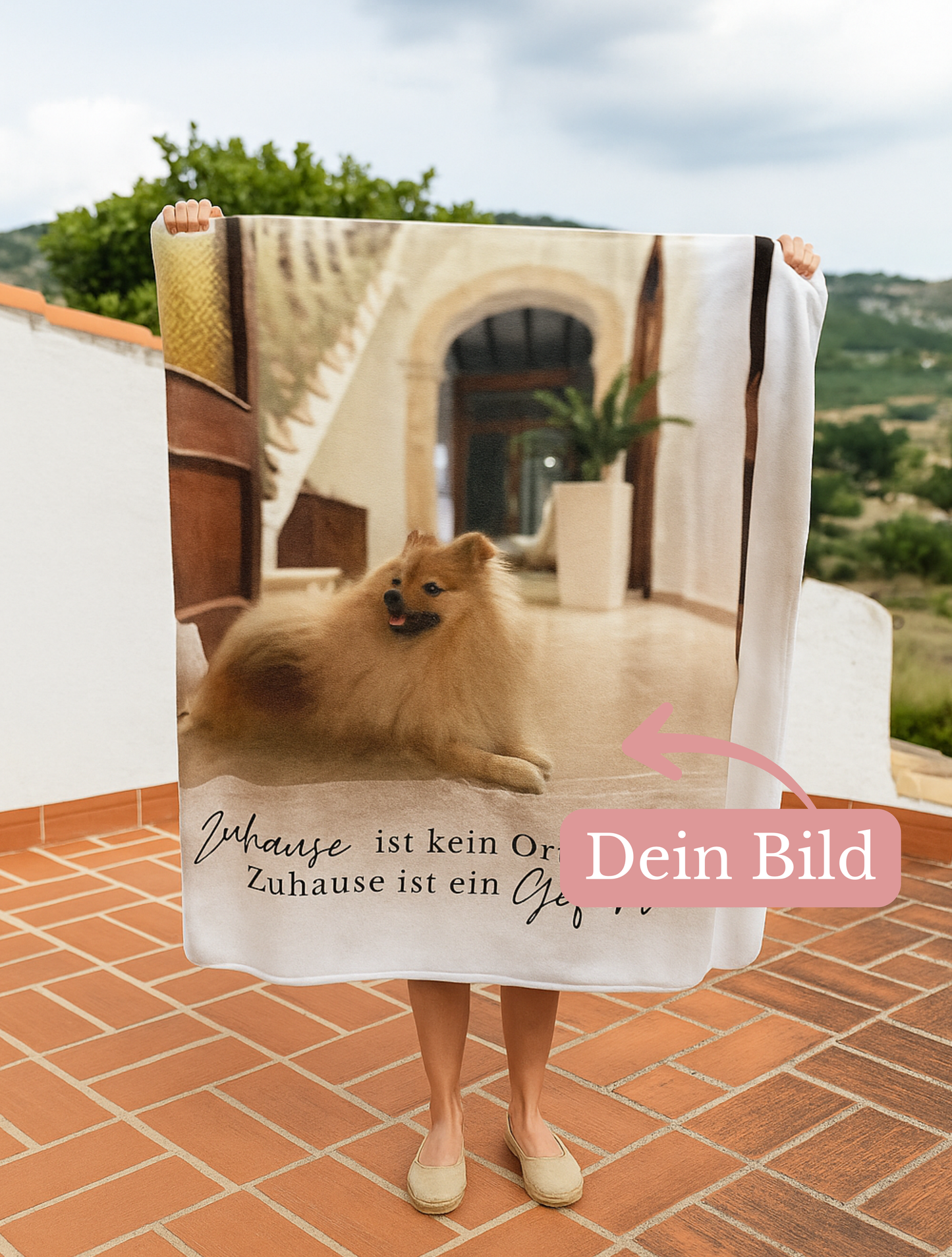 KIRSTEN PERSÖNLICH Decke "Zuhause", lade Dein Bild hoch!