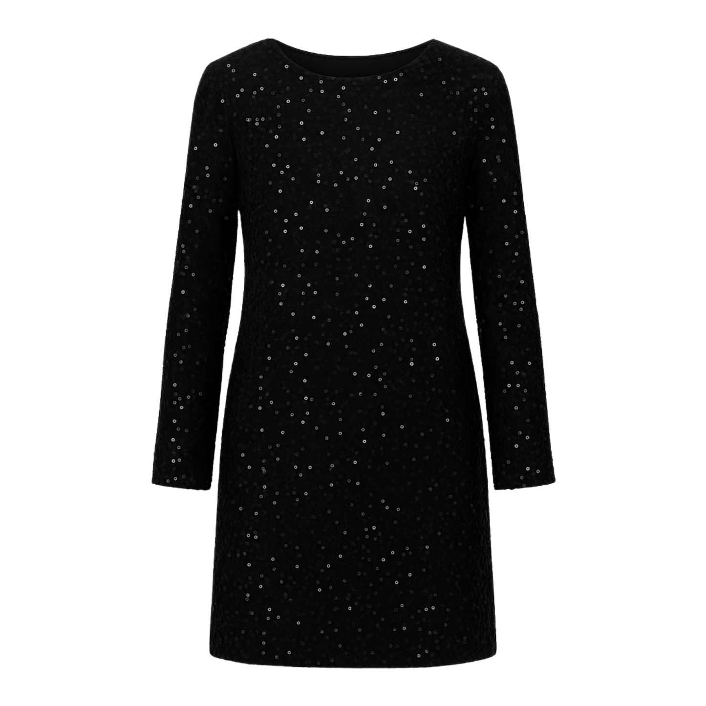 Zuckersüßes Paillettenkleid in GLOSSY BLACK