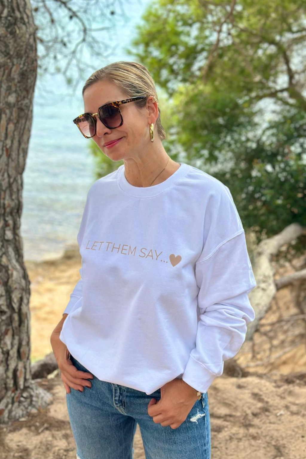 KIRSTEN PERSÖNLICH Sweatshirt "LET THEM SAY"