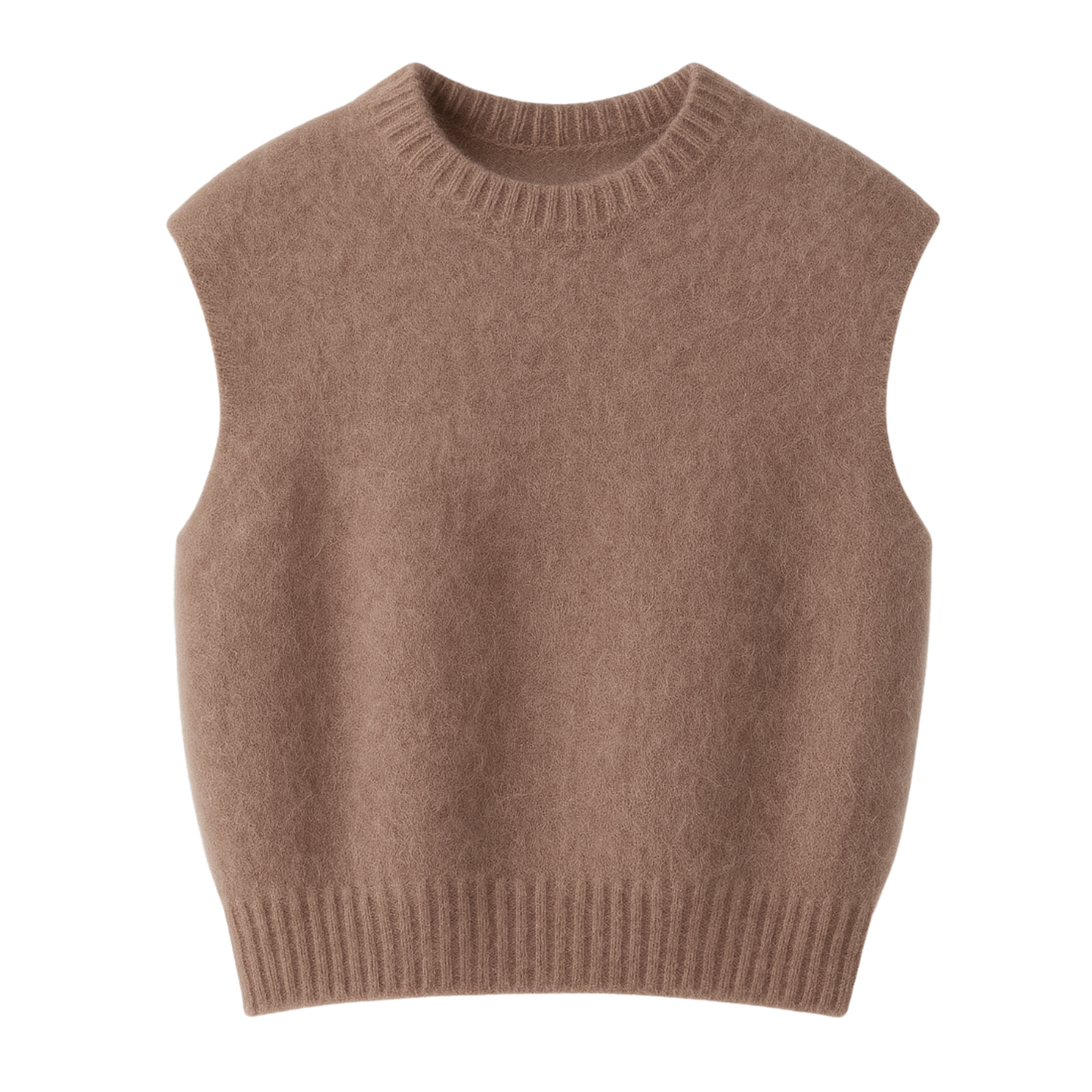 Schicker Mohair Pullunder in Taupé