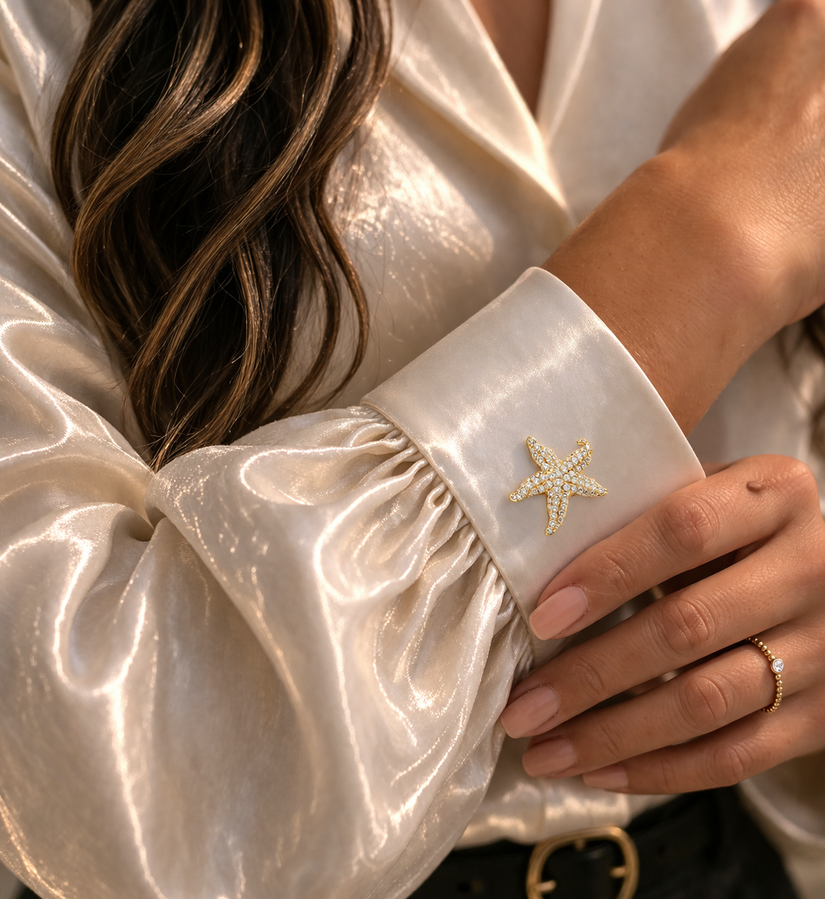 Brosche „Golden Starfish“