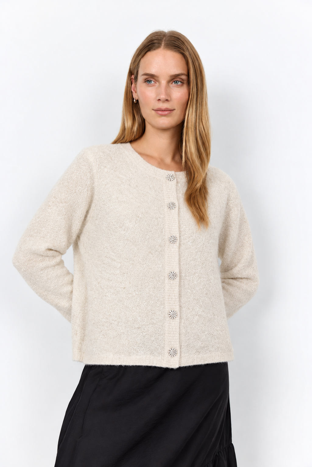 SC-VENCHE 8 CARDIGAN - HELLES SAND