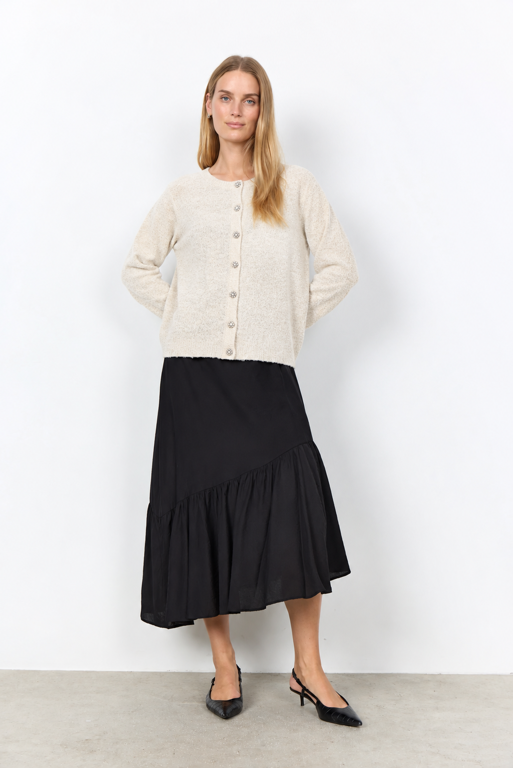 SC-VENCHE 8 CARDIGAN - HELLES SAND