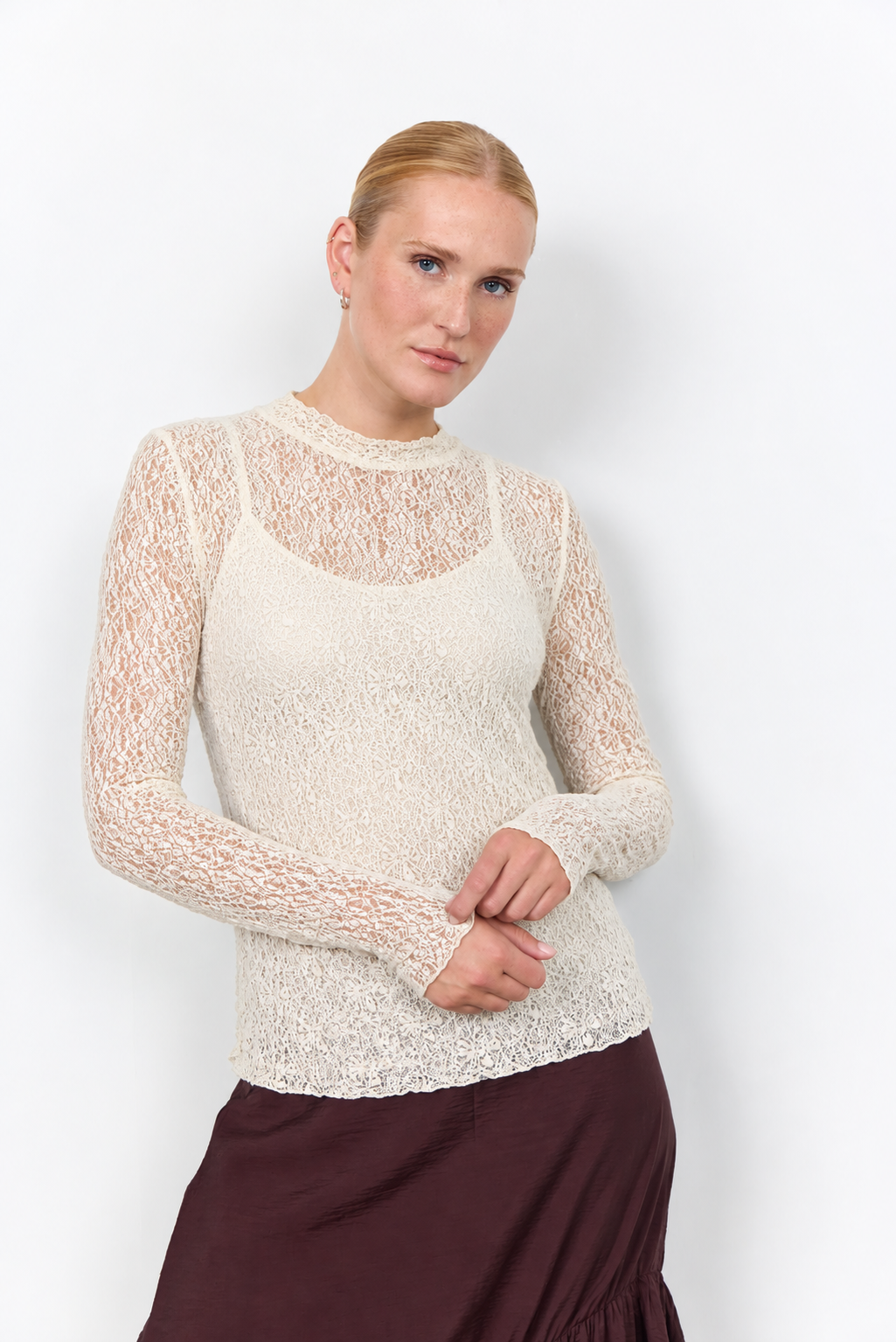 SC-JABINA 1 BLUSE - CREME