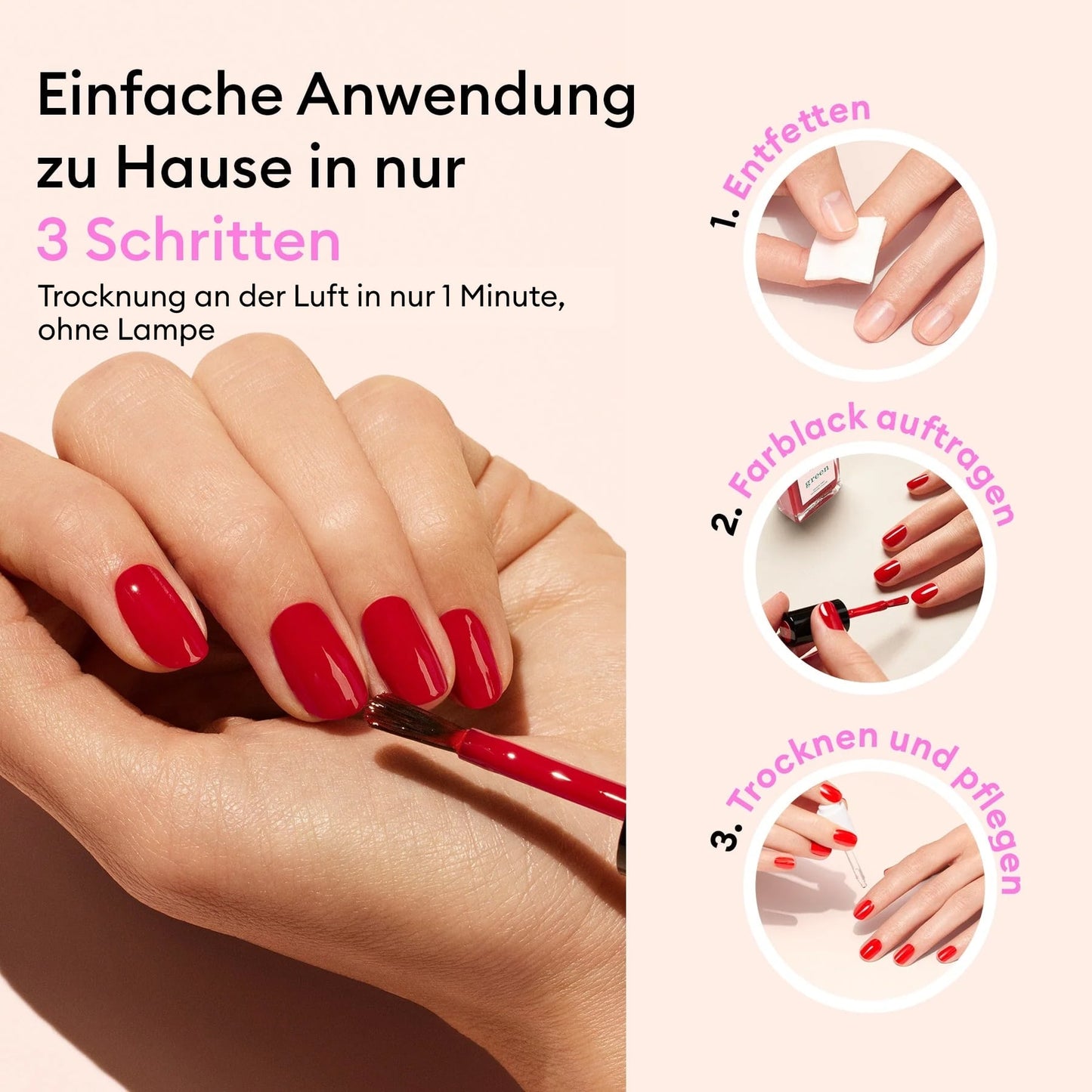 VERNIS À ONGLES GREEN™ - 15 ML Pink Sand