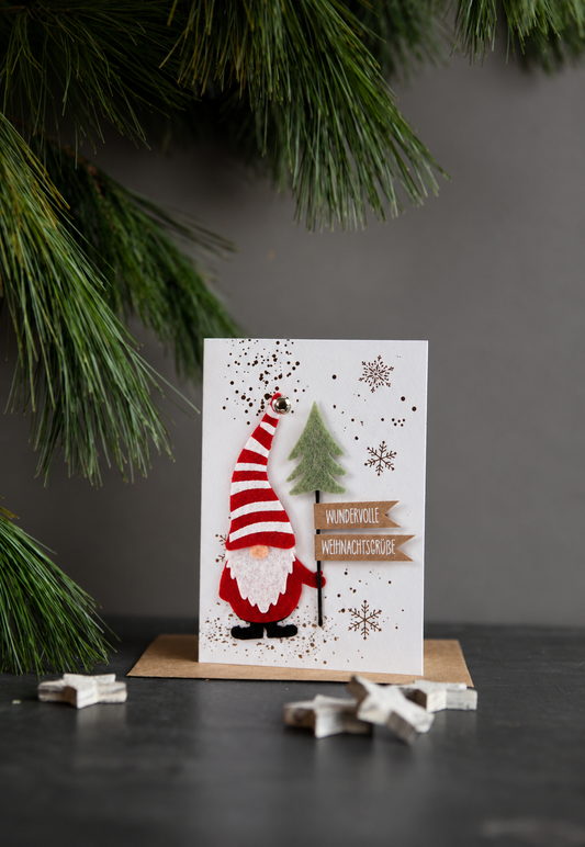 Winterwichtel Karte - Wundervolle Weihnachtsgrüße