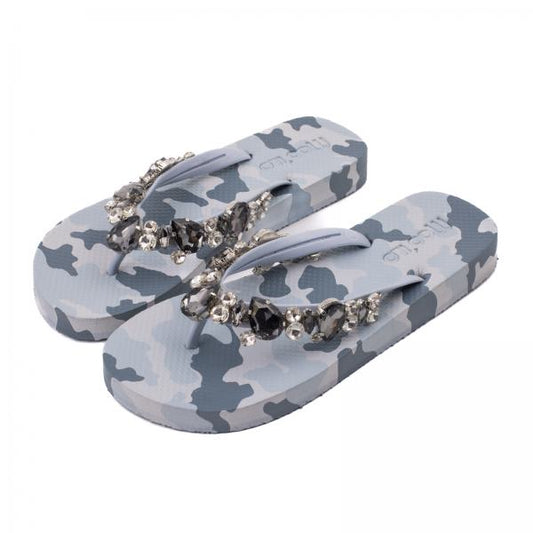 MOO ILO FLIPPIS & Neopren Tasche in GREY CAMO