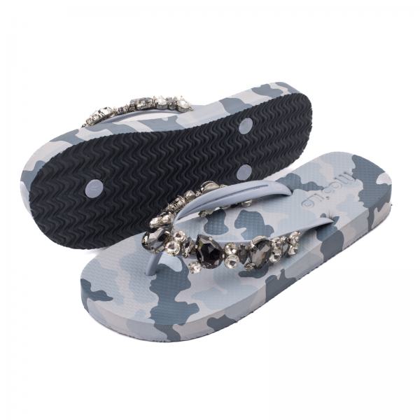 MOO ILO FLIPPIS & Neopren Tasche in GREY CAMO