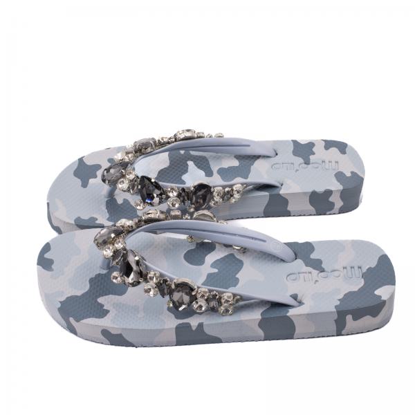 MOO ILO FLIPPIS & Neopren Tasche in GREY CAMO