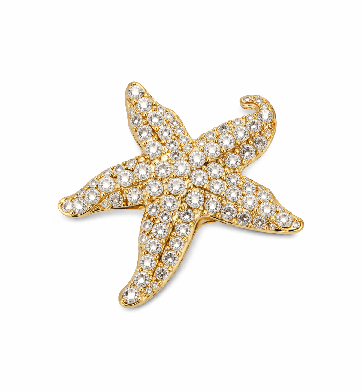 Brosche „Golden Starfish“