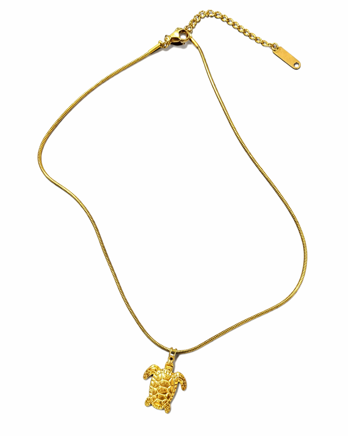 Golden Turtle Necklace – Summer Vibes