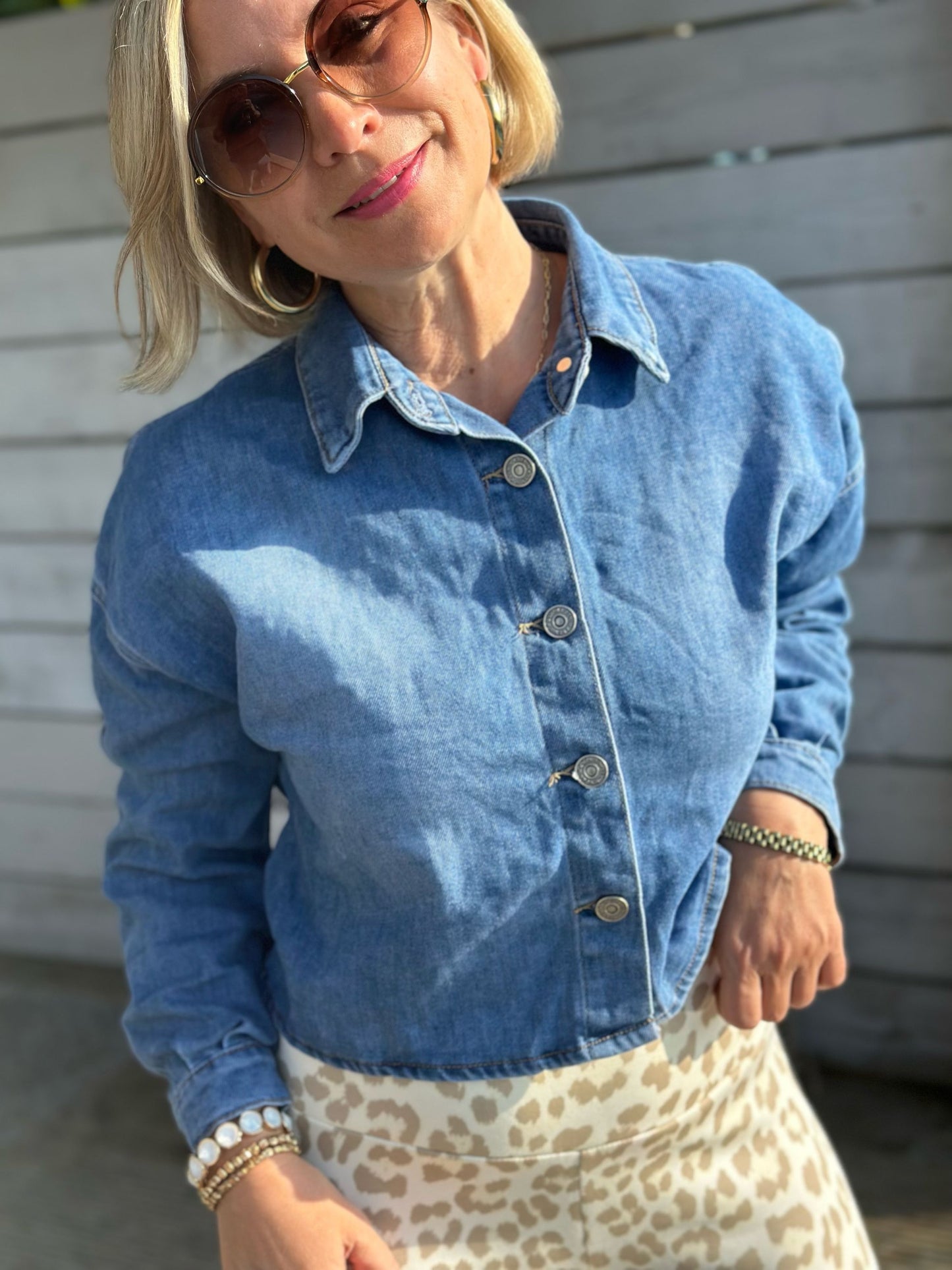 Jeansjacke „Soft Denim Chic“ – Cropped Style