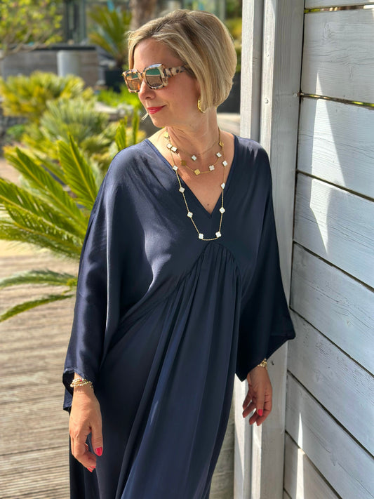 Stylisches Sommerkleid "VICTORIA" in Marineblau