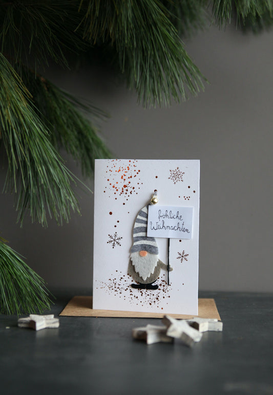 Winterwichtel Karte - Fröhliche Weihnachten