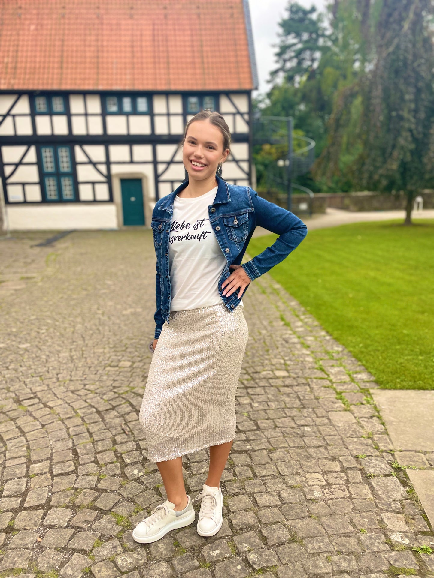 Zuckersüße Herbst-Jeansjacke