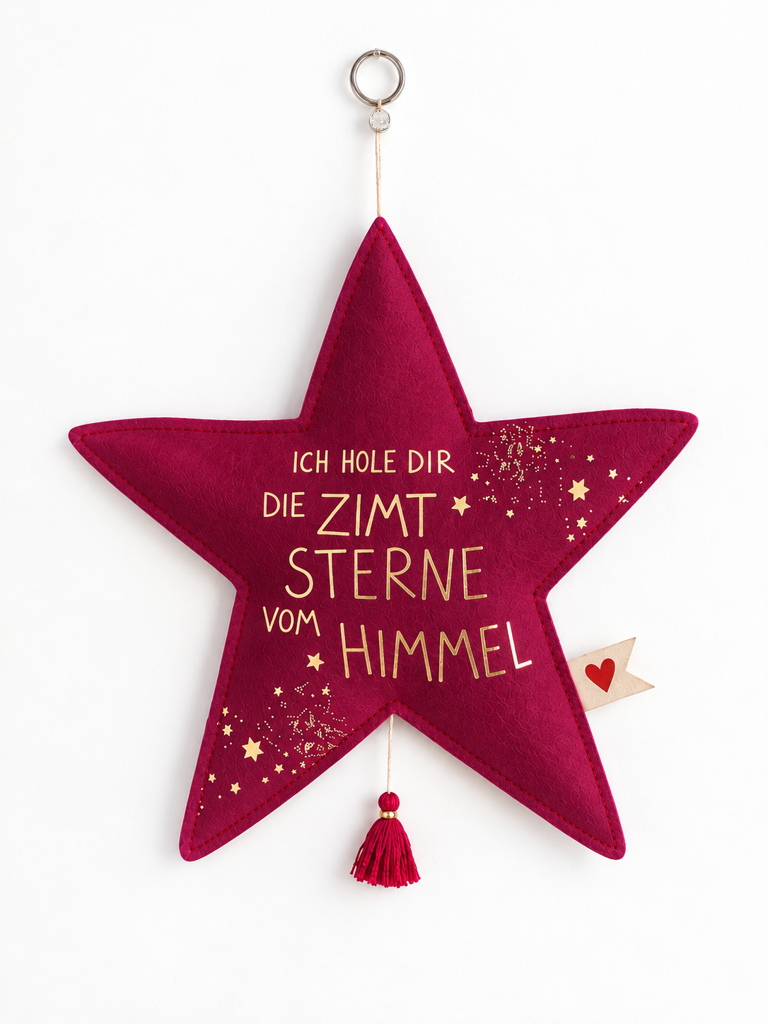 Winter Papierstern - Dunkelpink