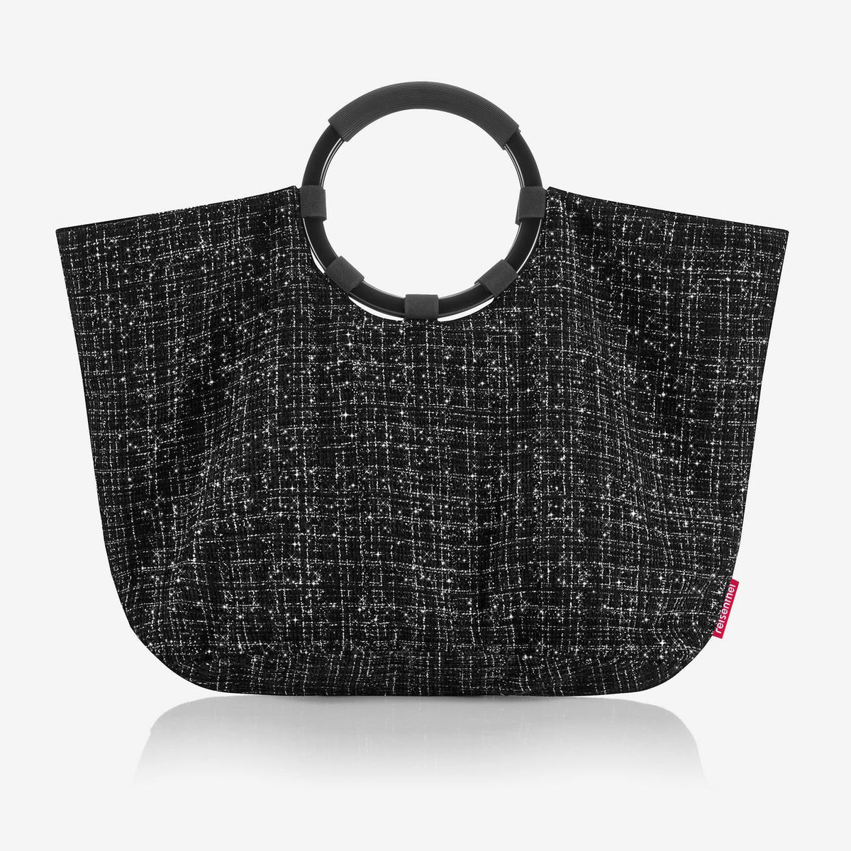 Loopbag Hobo Bouclé - Schwarz