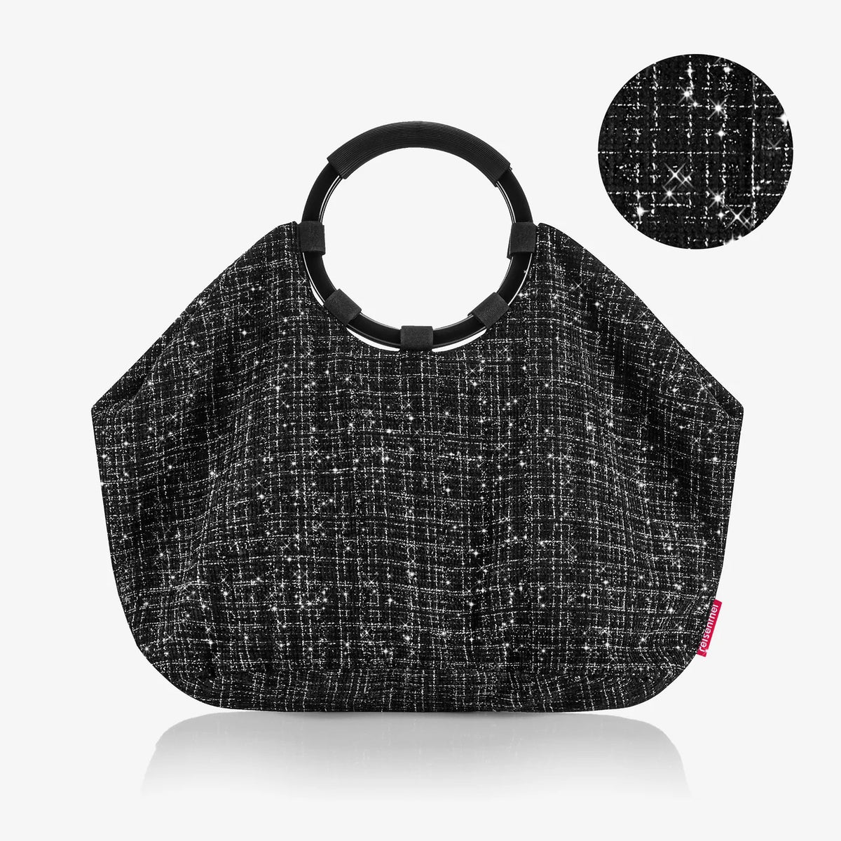 Loopbag Hobo Bouclé - Schwarz