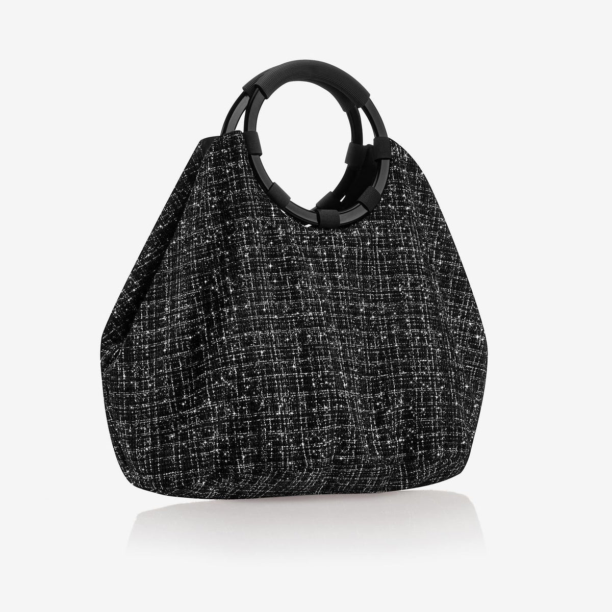 Loopbag Hobo Bouclé - Schwarz