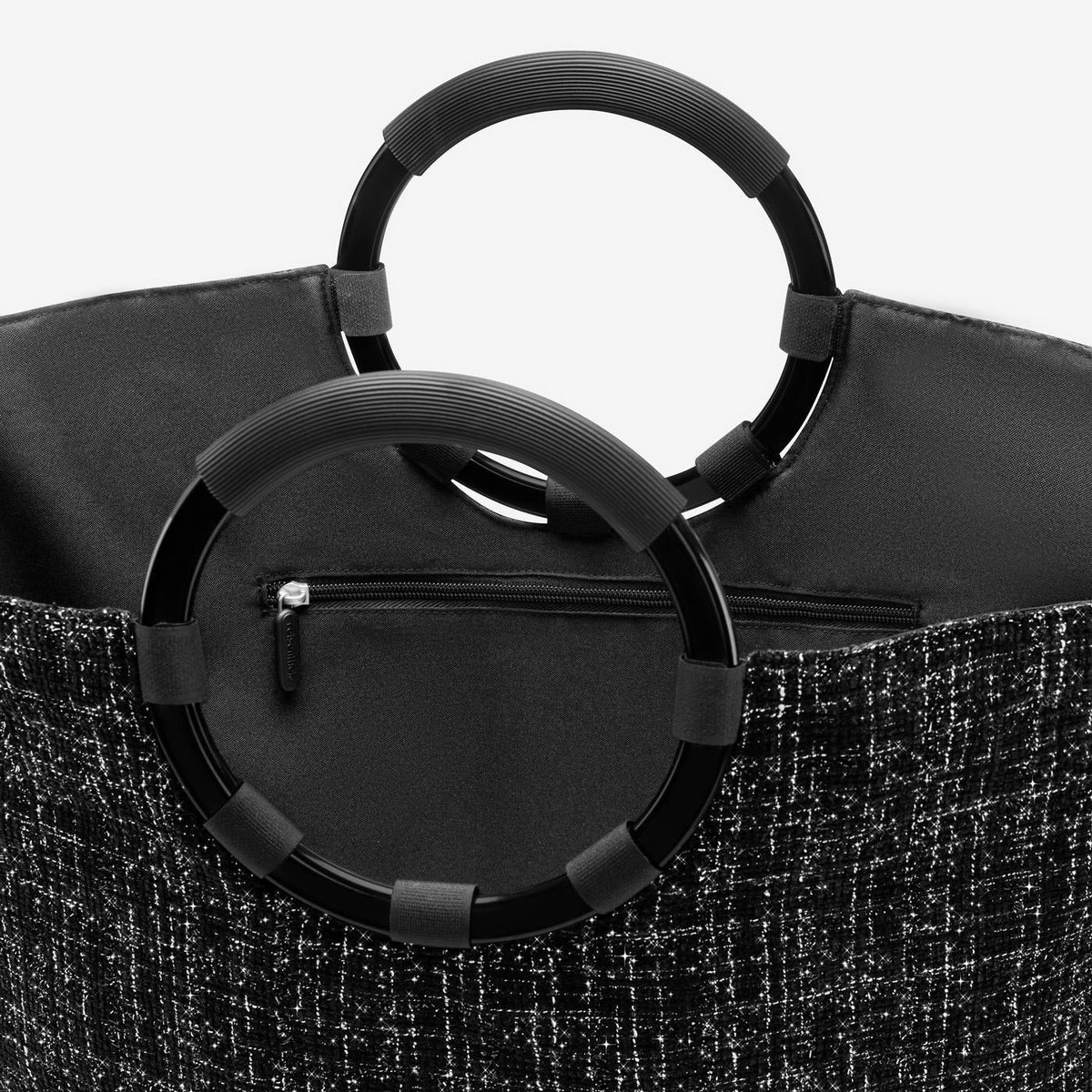 Loopbag Hobo Bouclé - Schwarz