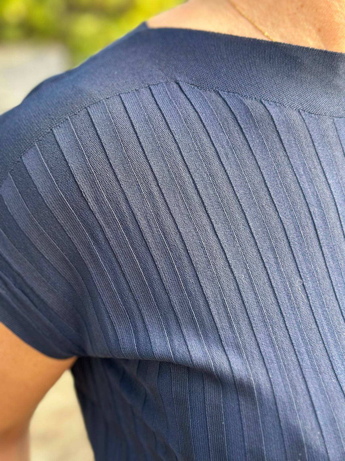Edles Basic Shirt in Marine