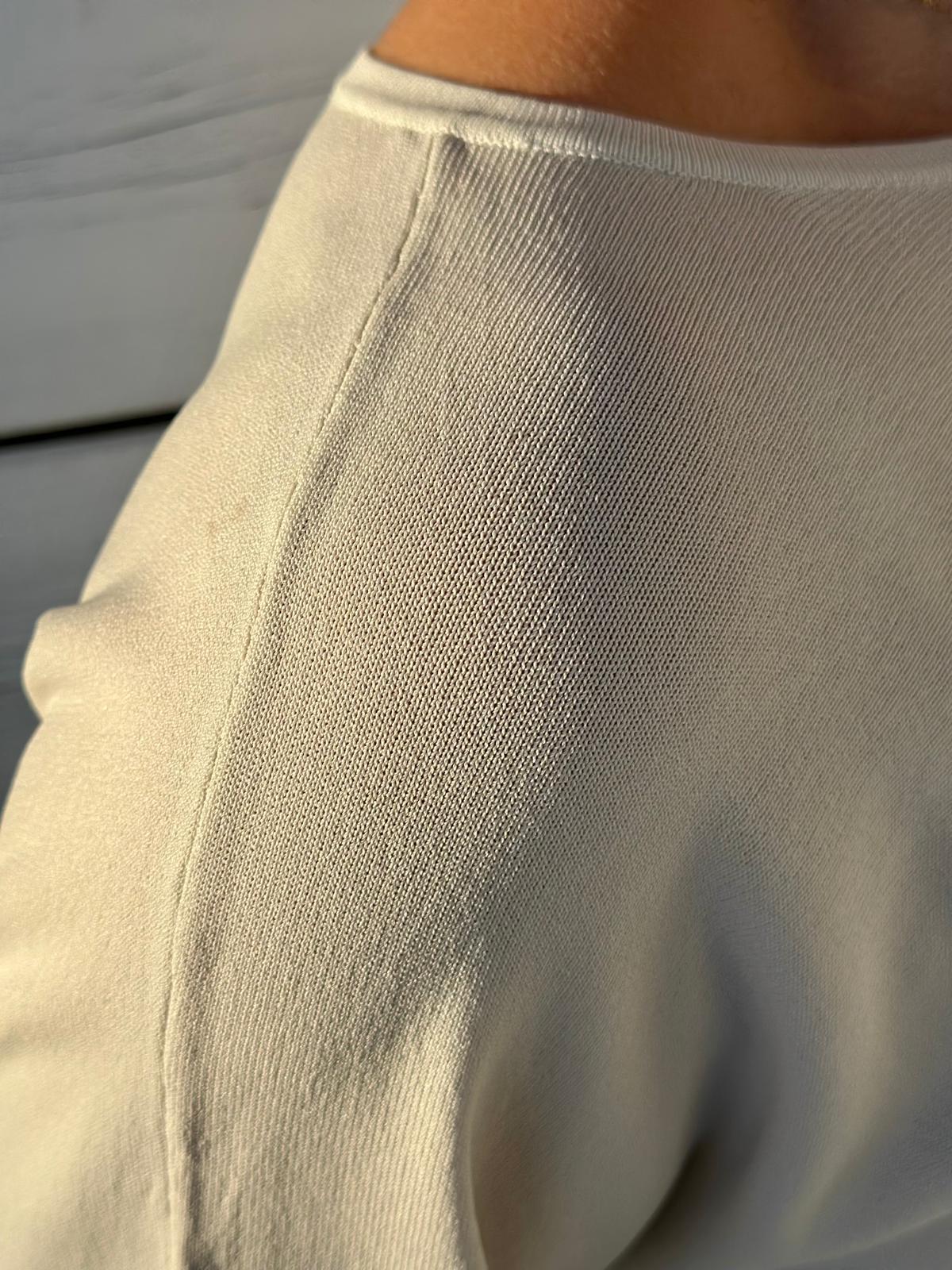 Leichtes Kurz-Arm Frühlingsshirt in Beige