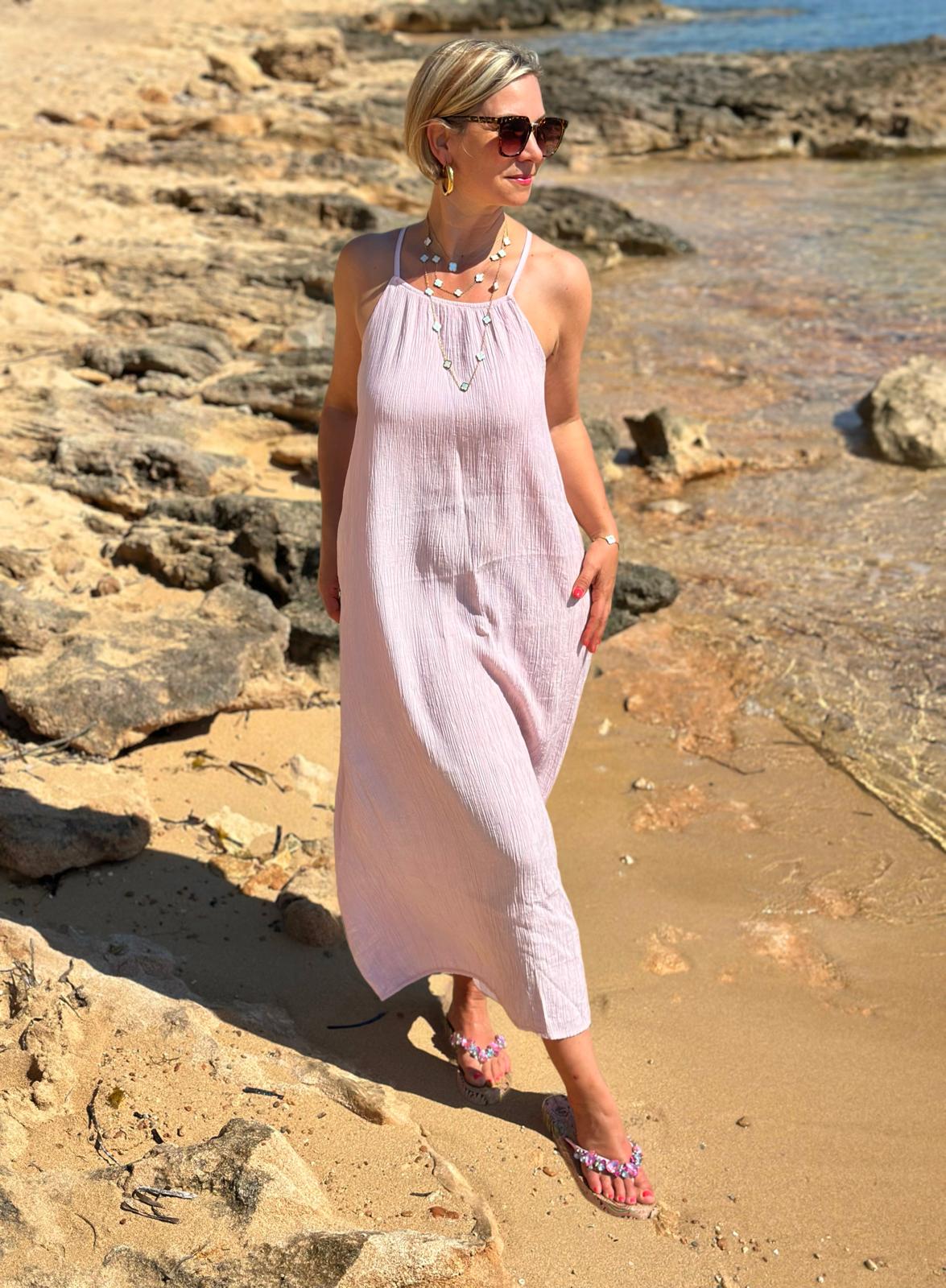 Süßes Onesize Trägerkleid "Camilla" in Rosé
