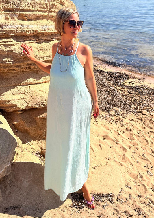 Süßes Onesize Trägerkleid "Camilla" in Turquoise