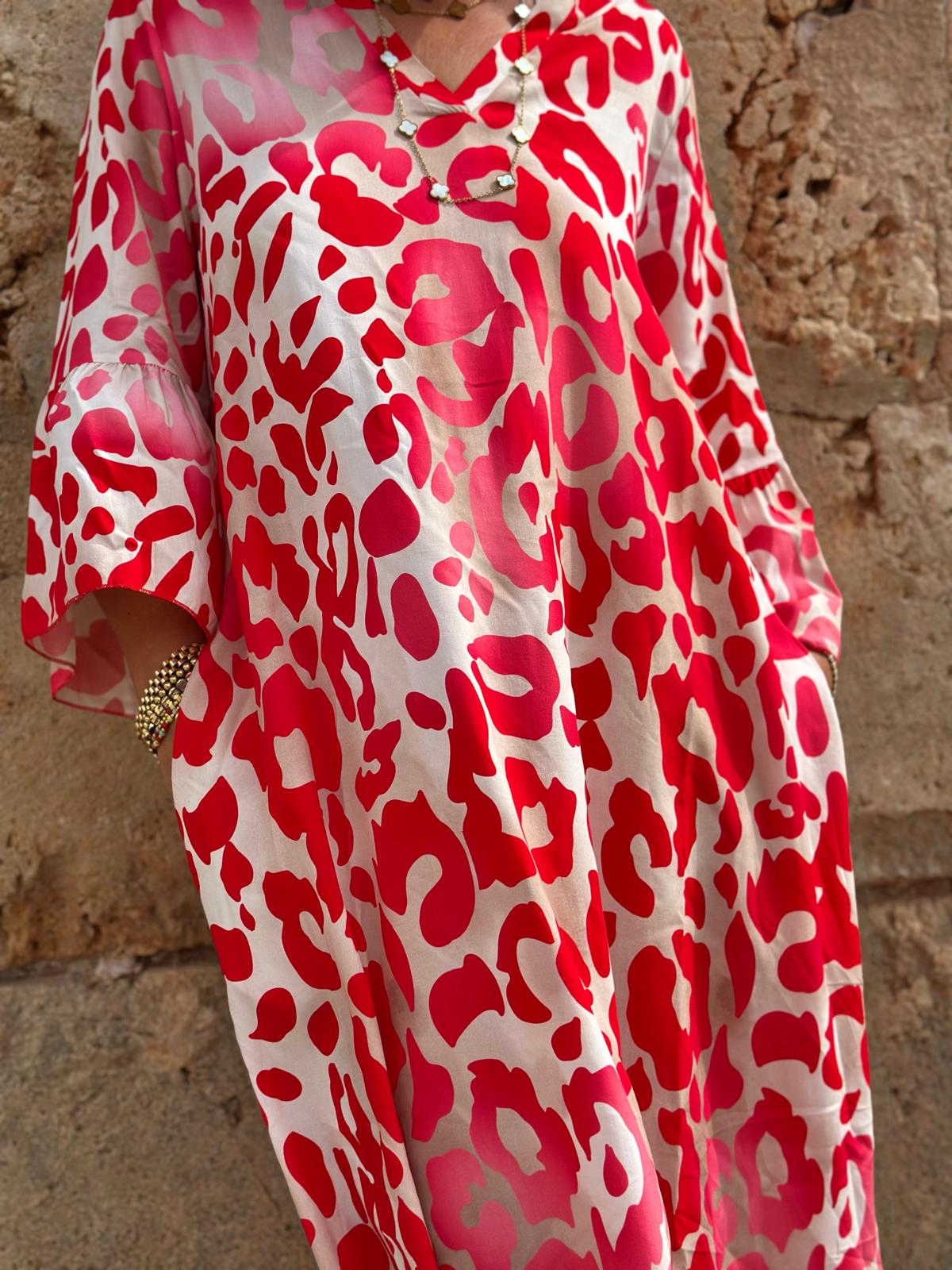 LOVELY LEO Kleid in POPPY RED