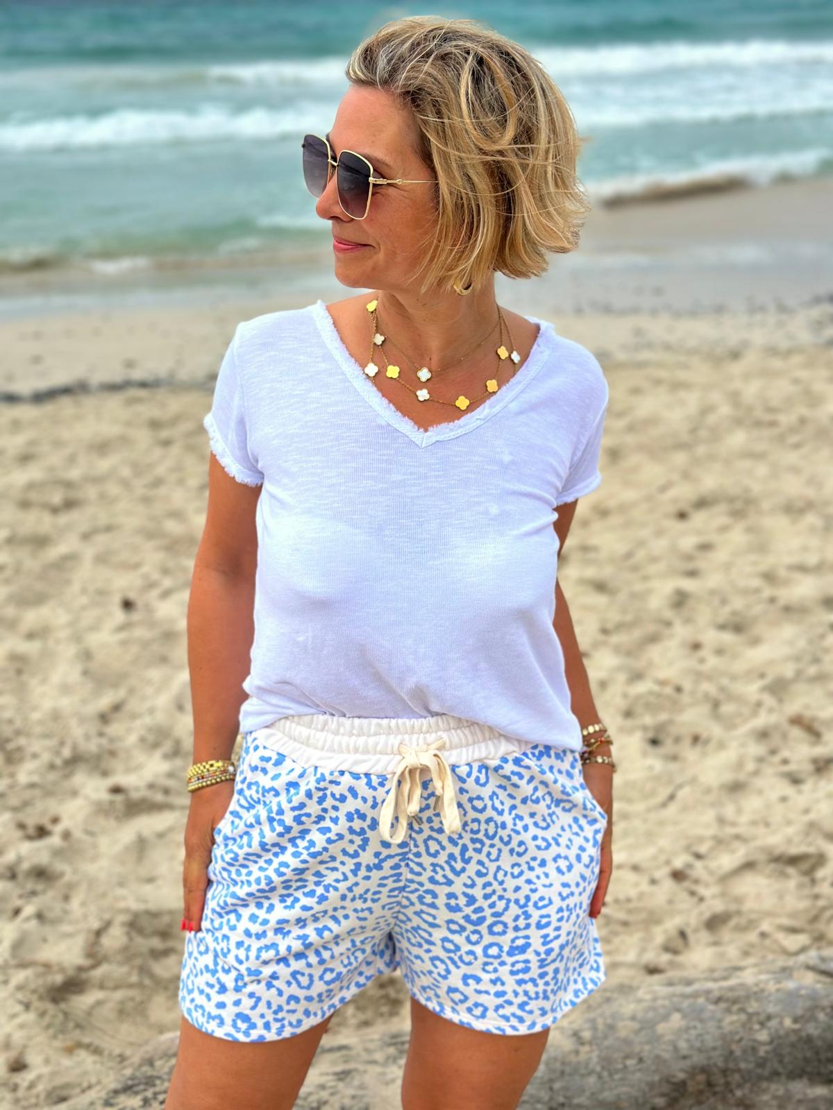 LEO LOVE Sweat-Pants in SKY