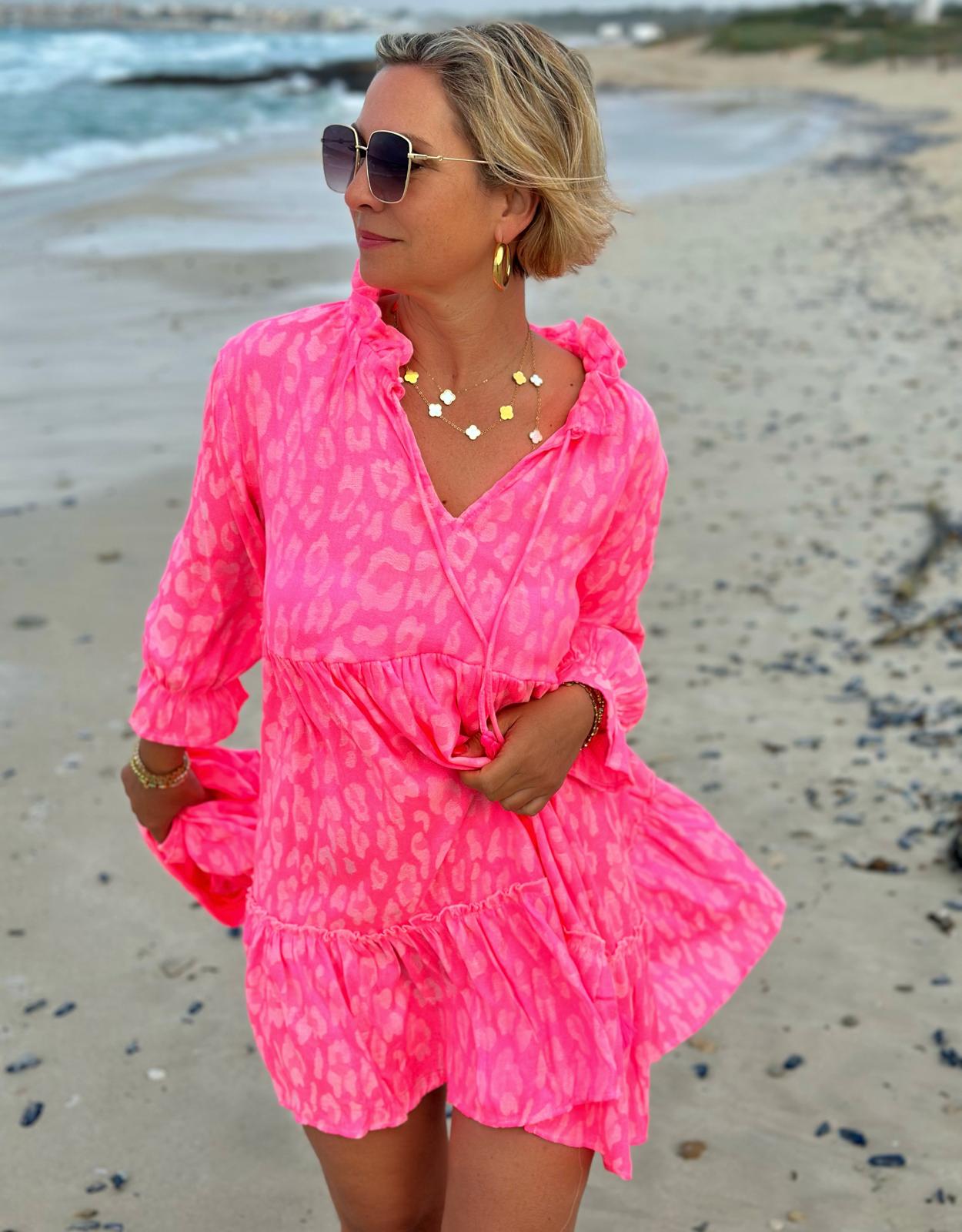 Sommertunika "PINK POWER AND LEO"