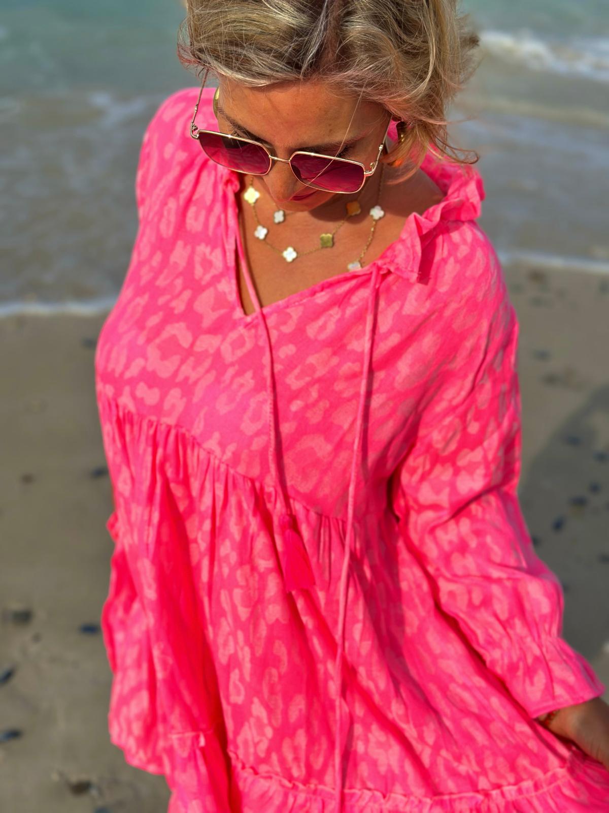 Sommertunika "PINK POWER AND LEO"