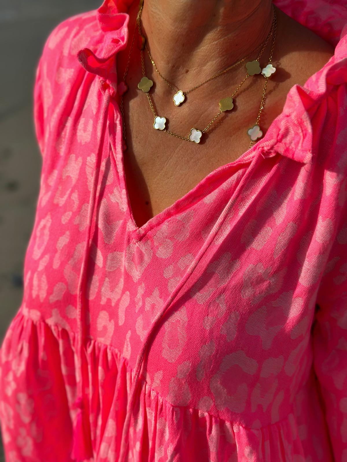 Sommertunika "PINK POWER AND LEO"