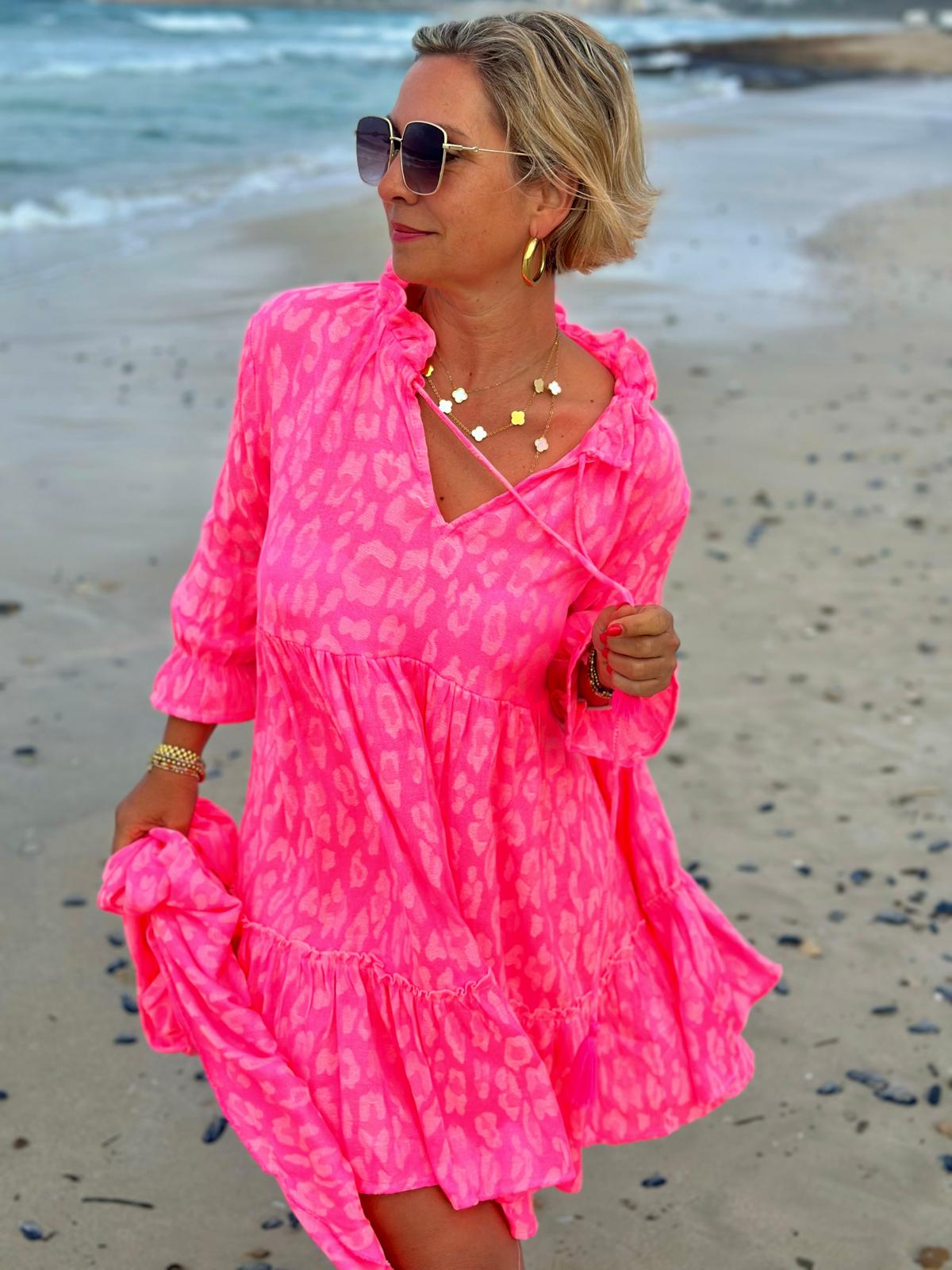Sommertunika "PINK POWER AND LEO"