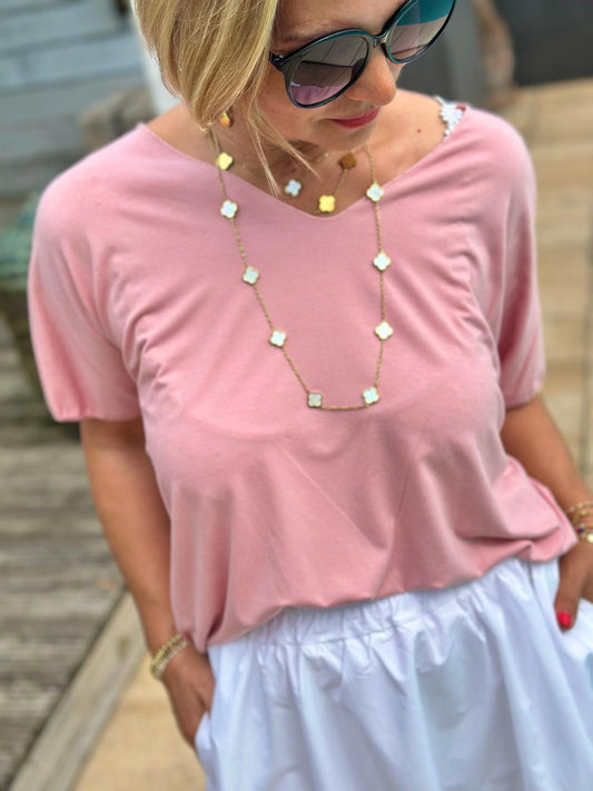 Süßes Basicshirt in Rosa