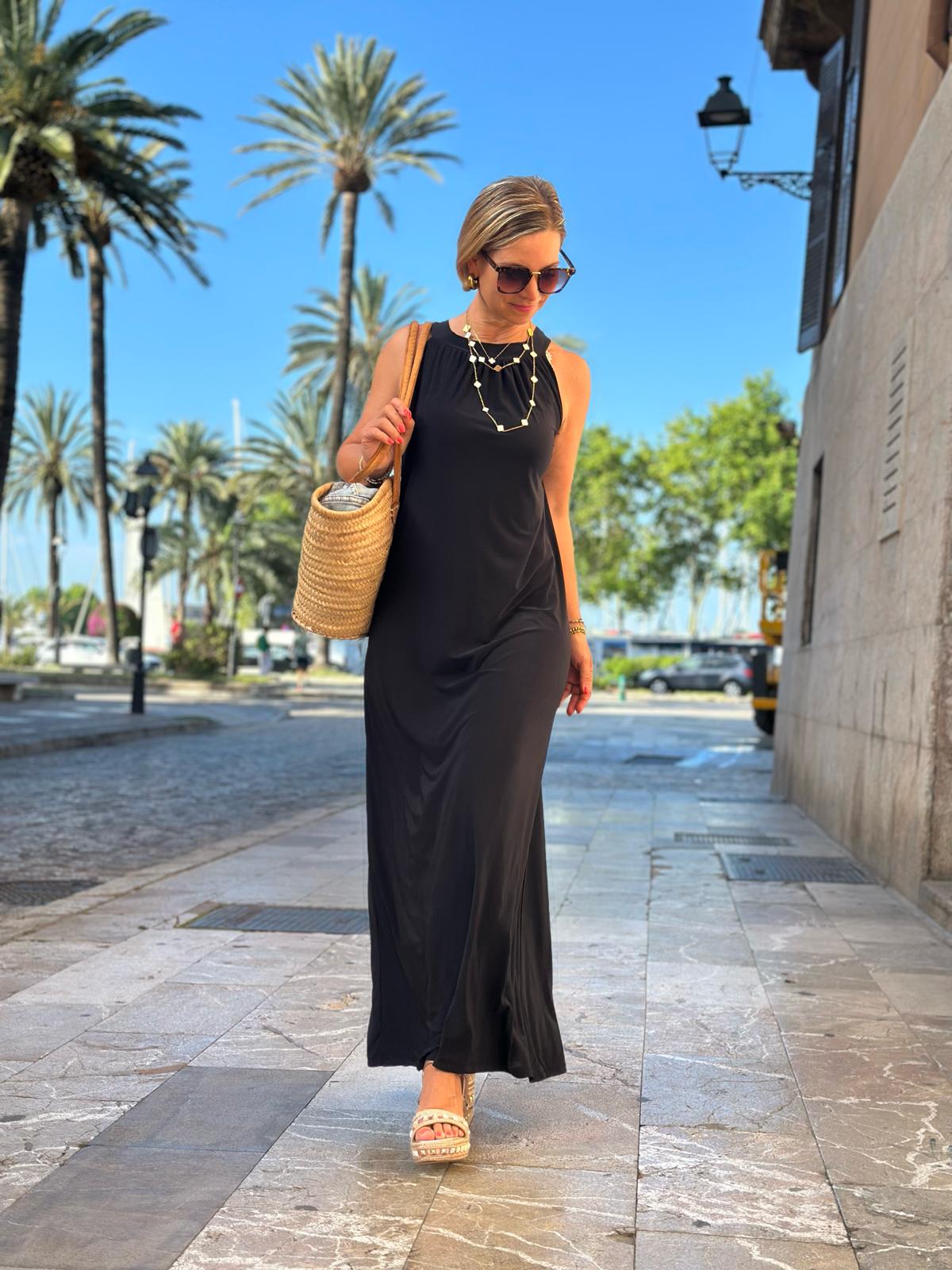 Langes Sommerkleid "CLASSY BLACK"
