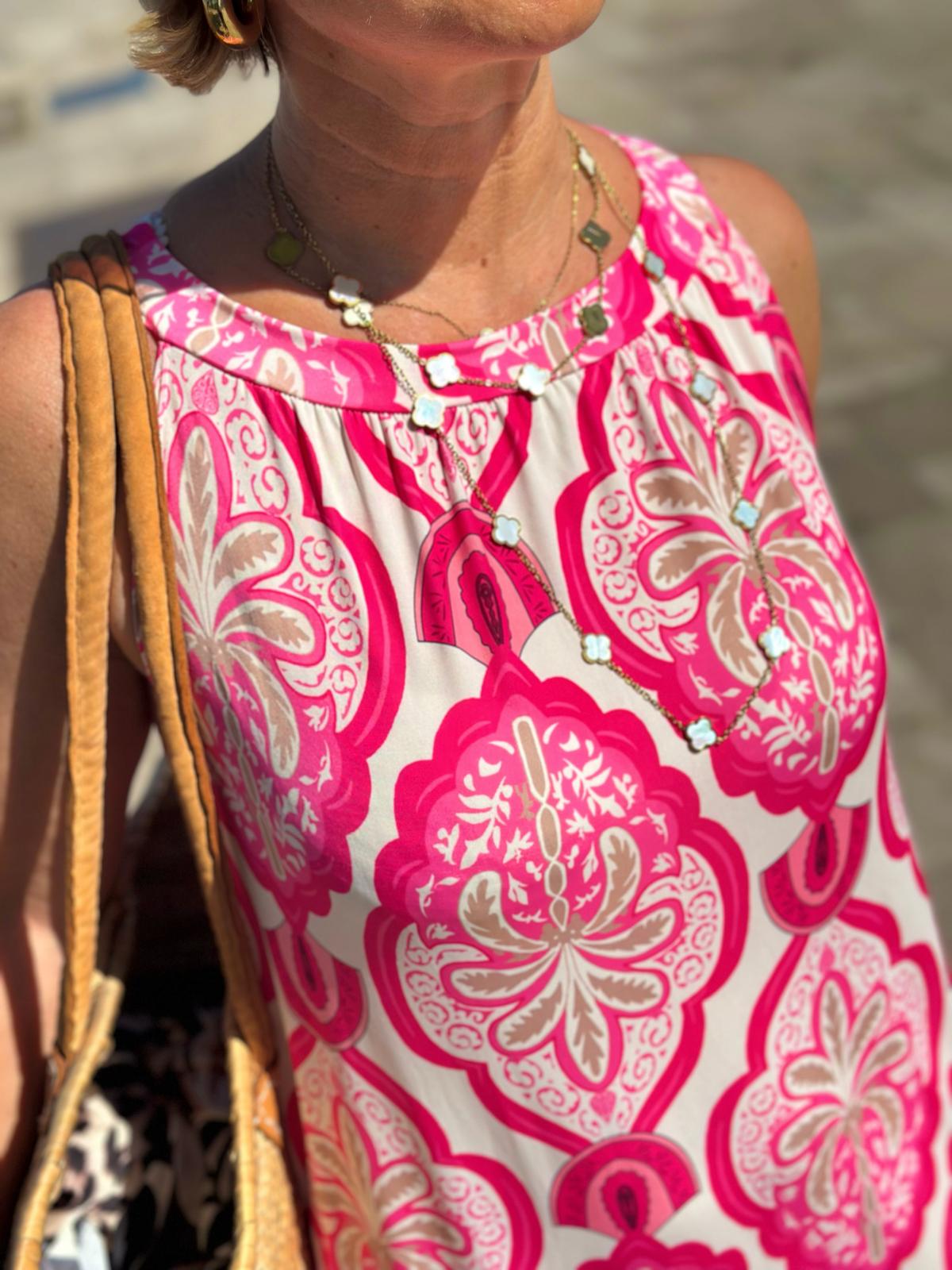 Langes Sommerkleid "PINKY"